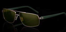 DRIVE WEAR SUNGLASS COLLECTION TWO gold matte/green